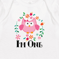 thumbnail image 3 of Inktastic First Birthday Owl 1 Year Old Girl Baby Romper Coveralls, 3 of 4