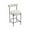 Linen-cream, variant on CIMOTA Modern Boucle Bar Stools Set of 2, Upholstered Counter Height Bar Stools with Open Back Boucle Kitchen Island Chairs Comfortable Fabric Barstools with Black Metal Legs, 26 Inch/Sherpa White
