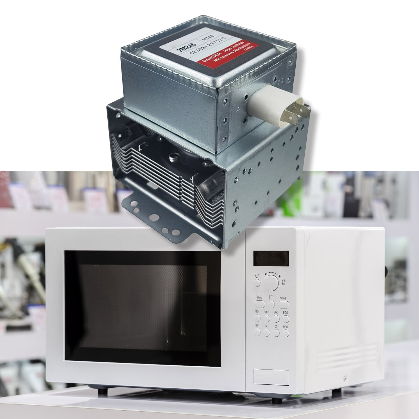 Vacuum Electron Tube Microwave Magnetron Replacement Part 2M246-01TAG Microwave Magnetron Metal Texture for Microwave