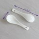 thumbnail image 2 of Juego de 12 cucharas de cucharón de porcelana, cucharas de postre, cucharas de sopa de cerámica blanca de 4,5", 2 of 5