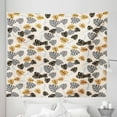 thumbnail image 1 of Leaves Tapestry, Silhouettes of Tropical Monstera Hawaiian Plantation, Fabric Wall Hanging Decor for Bedroom Living Room Dorm, 5 Sizes, Champagne Multicolor, by Ambesonne, 1 of 1