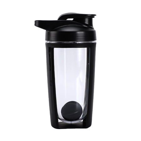 Ruhiku GW 500ml (16.9oz) Protein Shaker Bottle - Leak-Proof Gym Cup w/ Measurement Markings & Mixer Ball | Double-Wall Hot/Cold Water Bottle One-Hand Grip Workout Shaker