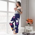 thumbnail image 6 of Picia Lama in Space Womens Soft Woven Cotton Elastic Waistband Sleep Pajama Pant Lounge Sleep Pant With Pockets And Drawstring-X-Large, 6 of 9