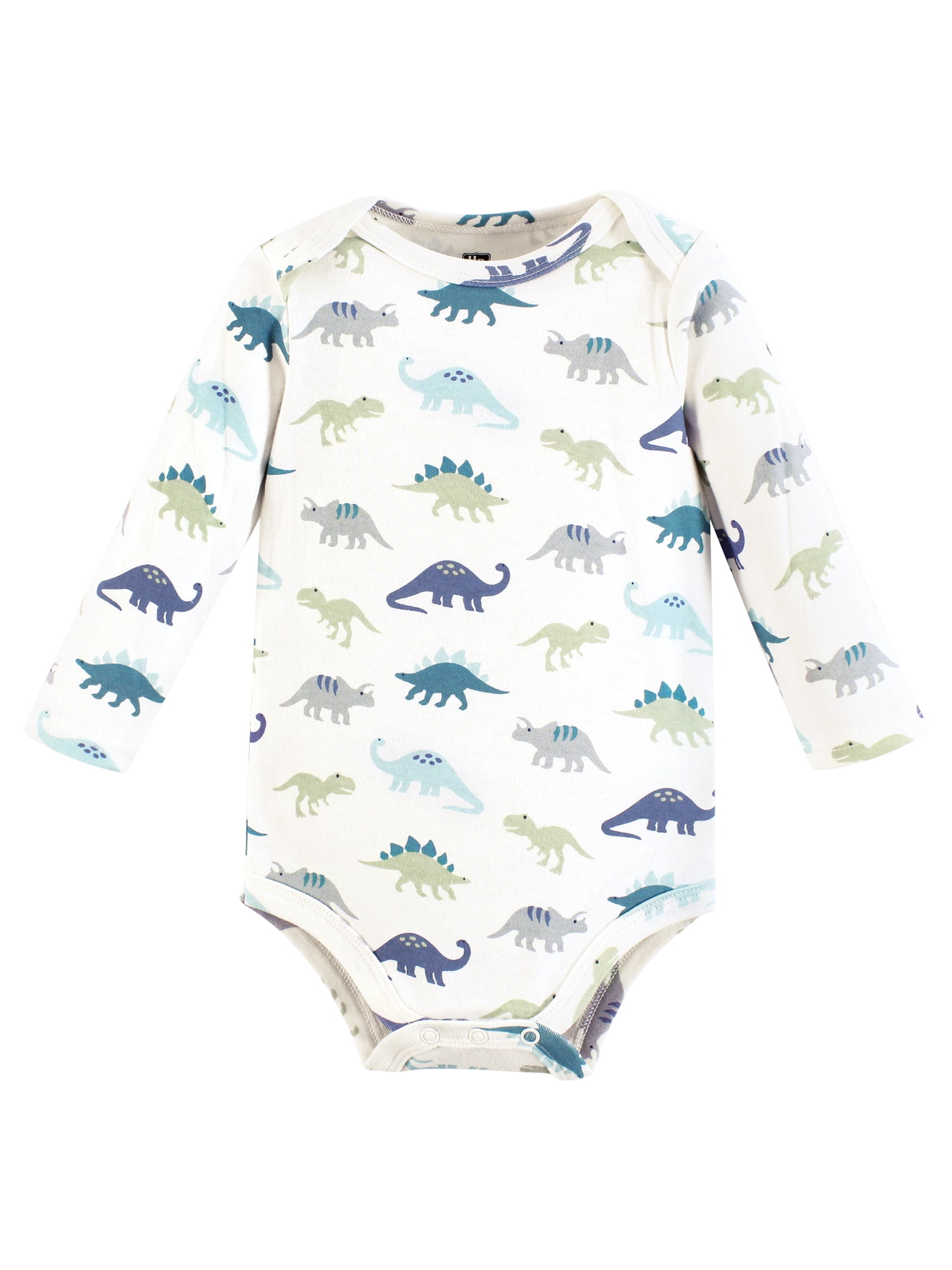 Hudson Baby Cotton Long-Sleeve Bodysuits, 3- Pack, Newborn- 24 Months