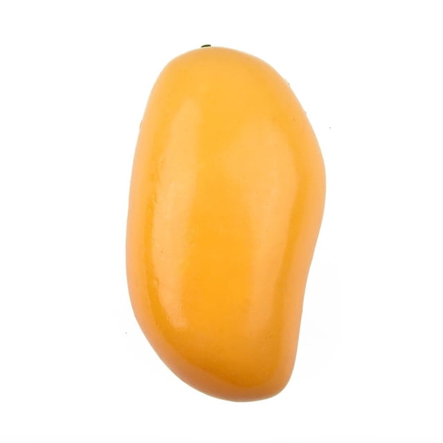 Variedad de frutas artificiales de plástico, ideal para decorar la mesa de la cocina y el hogar (mango amarillo).