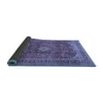 thumbnail image 2 of Ahgly Company Indoor Rectangle Medallion Blue Traditional Area Rugs, 2' x 5', 2 of 4