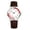 D, variant on Analog Nurse Watch for Women: Round Quartz Wrist Watch with Genuine Leather Strap Clear and Legible Arabic Numeral Scale Gifts for Doctors