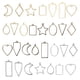 thumbnail image 3 of Hollow Frame Pendant Alloy Blank Pendant Frame DIY Jewelry Making 30Pcs Geometric Frame Pendant For Mobile Phone Decoration For Bracelets ANGGREK Arte y Manualidades, 3 of 8