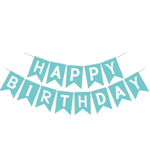 Suministros para fiestas de cumpleaños GLASNES azul claro Happy Birthday