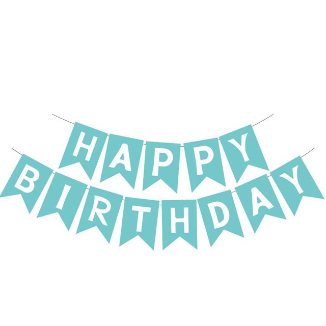Suministros para fiestas de cumpleaños GLASNES azul claro Happy Birthday