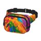 thumbnail image 2 of Fotbe Colorful Parrot Jungle Dream A Cangurera Cuadrada con Estampado de Doble Capa, Bolsa de Cintura Ajustable Mini para Hombres y Mujeres, 2 of 9