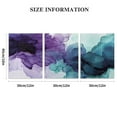 thumbnail image 3 of Minimalist Charm | Modern Abstract Canvas Wall Art Framed Poster &amp; Print for Living Room, Bedroom, Kitchen, Home Office - Stylish Spring/Autumn Decor with Soft Teal, Purple 12x16inchx3pcs, 3 of 6
