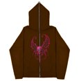 thumbnail image 3 of Sudaderas informales con estampado de calavera Y2k para hombre y mujer, sudaderas con capucha góticas para parejas, sudadera con cremallera de talla grande Harajuku Y2k, 3 of 5