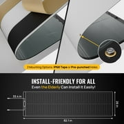 BougeRV 200W CIGS Thin-Film Flexible Solar Panel, The Most Flexible Solar Panel with Tape Easy Installation for RV Boat Van Car Uneven Surfaces