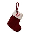thumbnail image 2 of WREESH Christmas Stockings Christmas Decorations Christmas Letter Printed Stocking Wool Pendant Christmas Decorations Gift Bag D, 2 of 3