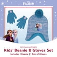 thumbnail image 2 of Set de gorro de invierno y guantes para niños Disney Frozen Elsa Anna, 2 of 6