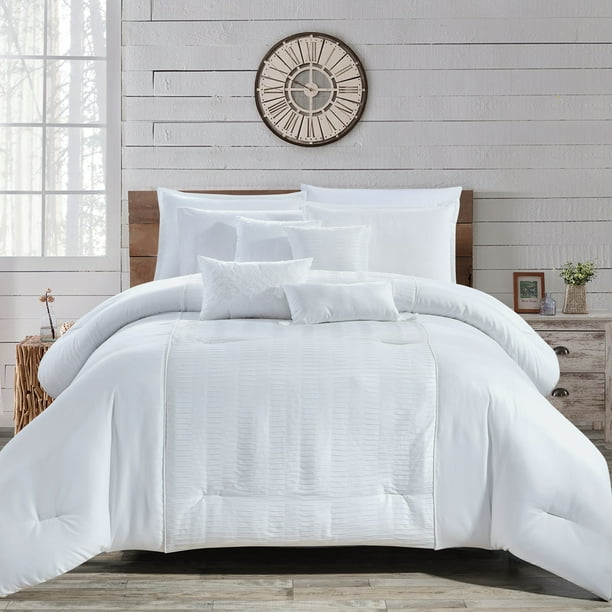 Hgmart Bedding Comforter Set Bed In A, White King Bedding