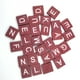 thumbnail image 4 of EeaseMX 100 piezas de virutas de madera natural Claret DIY 26 letras en inglés Palabras Alfabeto Rompecabezas Caja de alfabetización Desarrollo intelectual del bebé Virutas de madera, 4 of 7