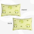 thumbnail image 4 of Fotbe Cute Frog3 Pillow Cases - Envelope Closure - Luxury, Extra Soft, Cooling Pillow Covers - Wrinkle, Fade, Stain Resistant-14"x20", 4 of 9