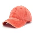 thumbnail image 1 of Baseball Cap Vintage Cotton Washable Adjustable Classic Hat - Orange, 1 of 6