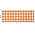 thumbnail image 7 of Orange and White Diamond Pattern Kitchen Rug Mat,Kitchen Runner Rugs Non Skid Washable,Decorative Kitchen Floor Mats for Kitchen,Sink,Laundry,17"x47.2", 7 of 7
