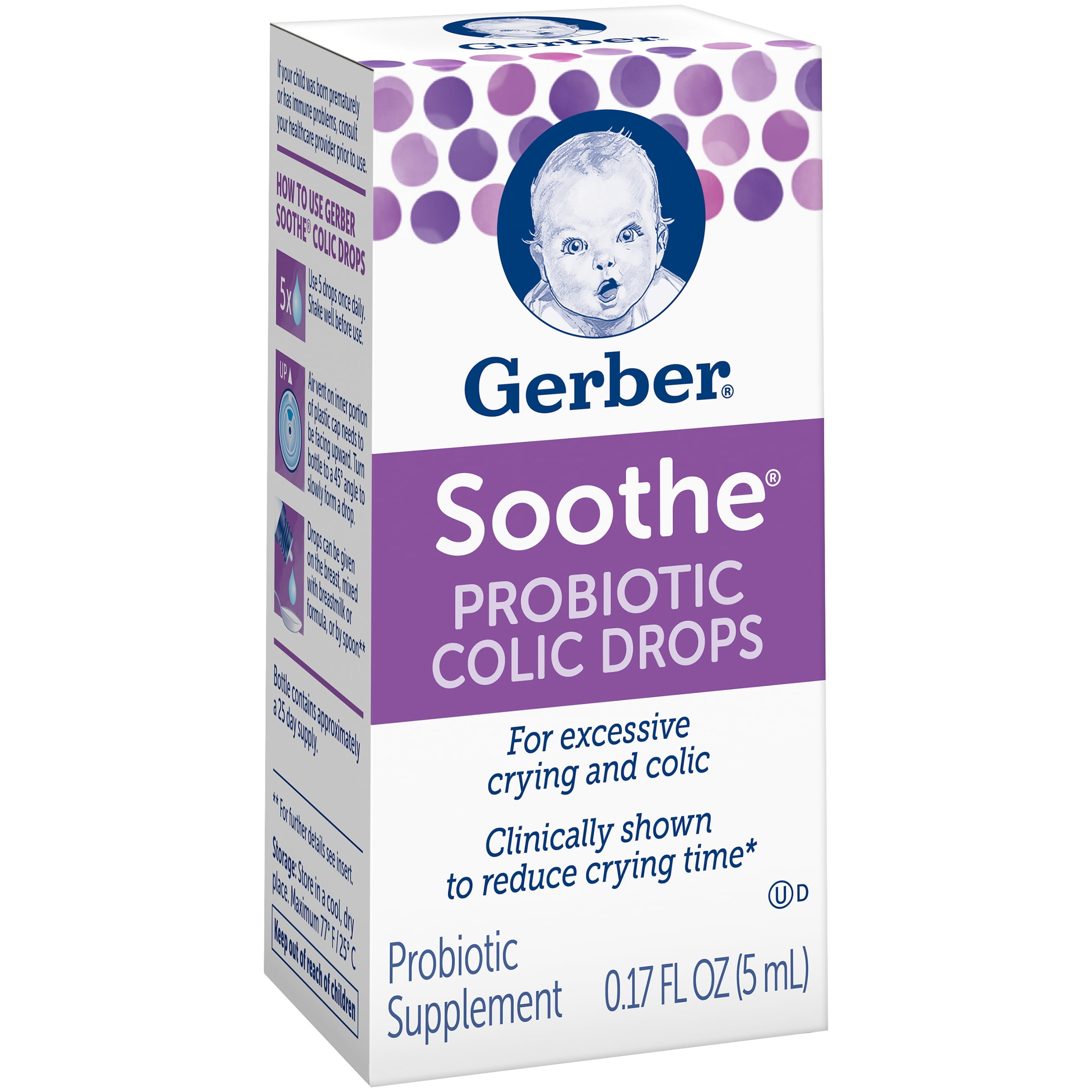 soothe probiotic colic drops en español