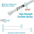 Curtain Rod Adjustable Length, Spring Tension Curtain Rods for Kitchen