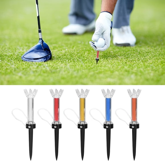 Magnetic Golf Tees, 32g Plastic Multi-color Golf Tees, 5Pcs Durable Golf Club Beginners for Golfers