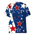 thumbnail image 5 of Cotton Plus Size T Shirt for Women Graphic Loose V Neck Top July 4th Print Short Sleeve L-5X Casual Large Tee (Large, July 4th #6), 5 of 5