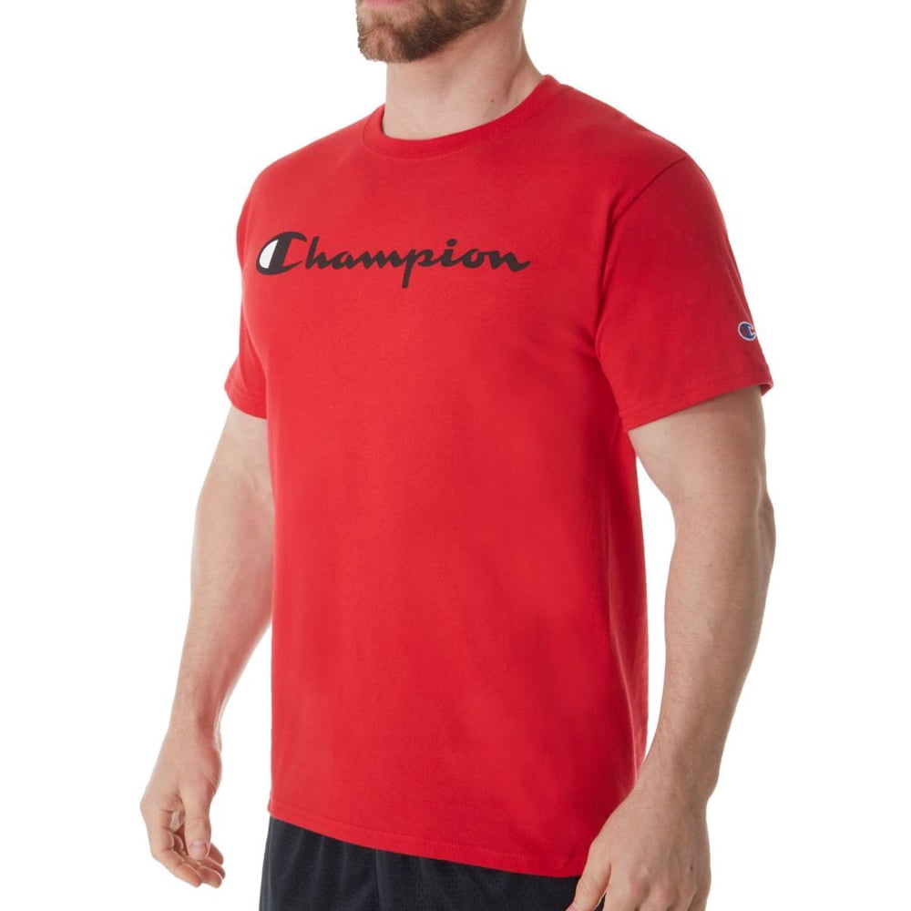 Hanes - Champion Men Graphic Jersey Tee - Script GT280 - Walmart.com - Walmart.com
