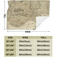 thumbnail image 6 of Blanket Middle Retro Map Fleece Blanketss Gift for Home Sofa Couch Christmas Earth Fuzzy Bed Throw Blanket Soft Warm Plush Blanket for Sofa Winter Fall All Seasons 40x50 inch, 6 of 6