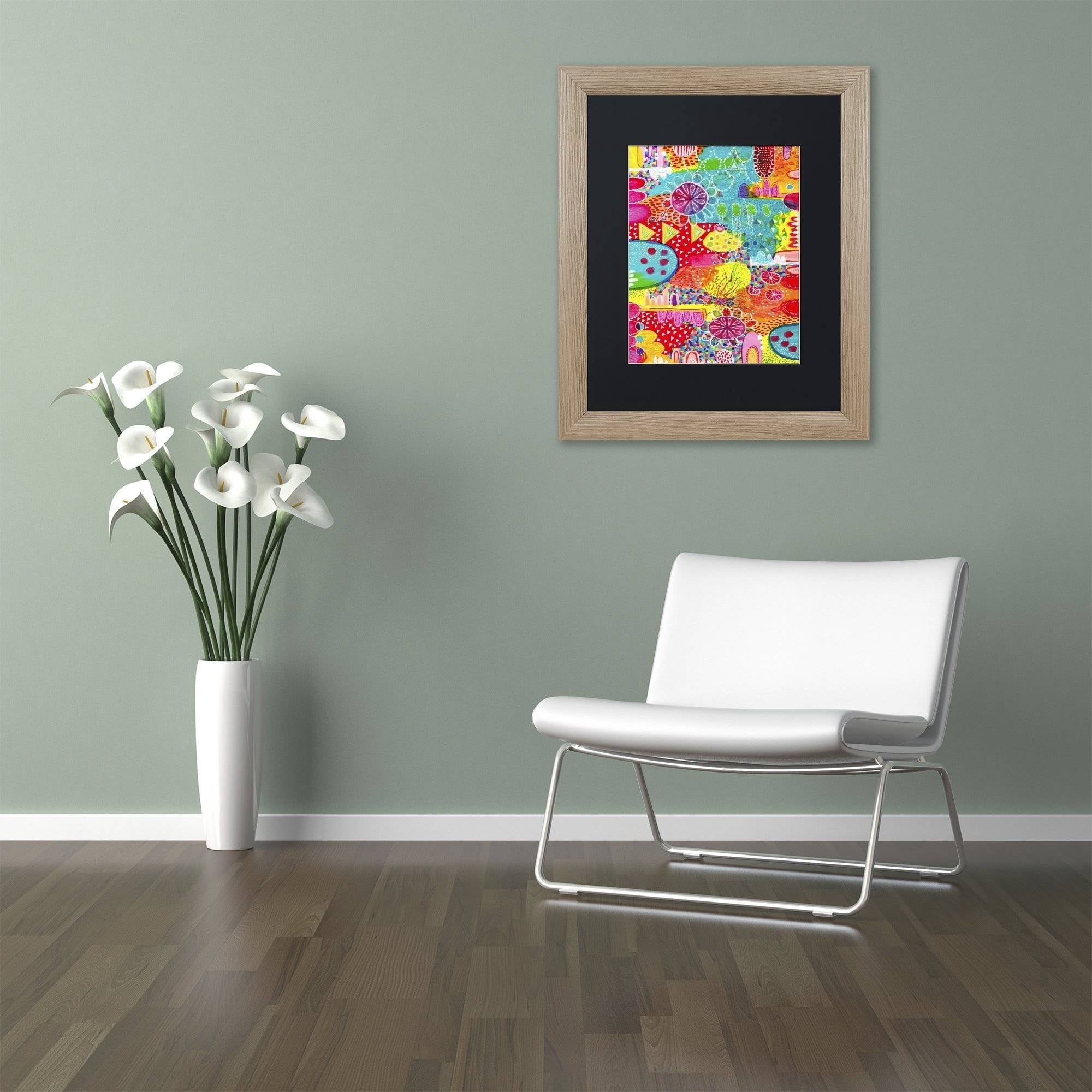 Trademark Fine Art "Sunshine and Lollipops" Canvas Art by Hello Angel, Black Matte, Birch Frame