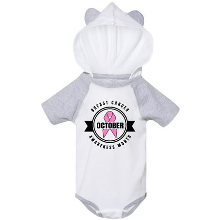 

Inktastic October Breast Cancer Awareness Month Badge Gift Baby Boy or Baby Girl Bodysuit