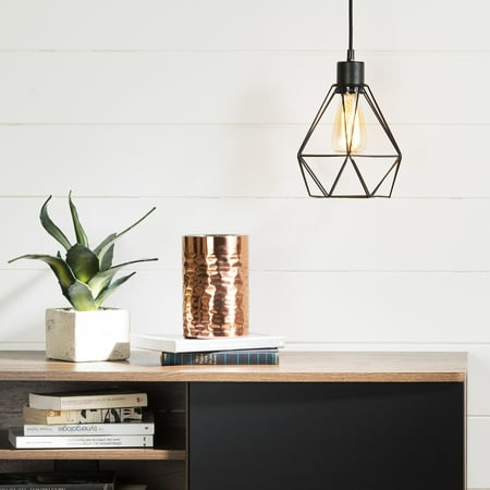 South Shore Plog-It Hanging Lamp with Geometric Shade, Multiple Colors