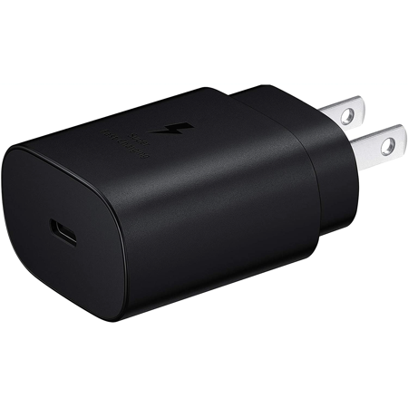 Adaptive Fast Charger 25W USB-C Super Fast Charging Wall Charger for Motorola Moto G8 Plus (USB-C Cable is NOT included) - Black (US Version With Warranty)