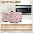 thumbnail image 5 of TSOVTHRID Pink Cherry Blossom Butterfly Print Microwave Oven Dust Cover with Handle Stain-Resistant Universal Toaster Oven Cover Oil-Proof Small Appliance Dust Covers, 20.9"W x 15.7"D x 12.4"H, L, 5 of 7
