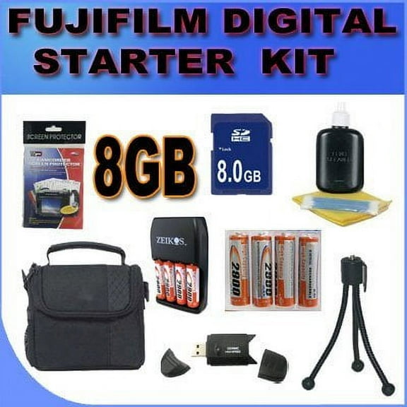 BigVALUEInc Accessory Saver 8GB NiMH Battery/Charger/Case/Tripod Bundle   More!!!!