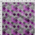 thumbnail image 4 of oneOone Polyester Lycra Purple Fabric Geometric Craft Projects Decor Fabric Printed By The Yard 56 Inch Wide, 4 of 6