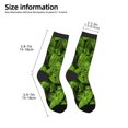 thumbnail image 2 of Goofa Tiny Green Fern Leaves Pattern Children's Crew Socks, Kids' Daily Wear and Sports Socks, Breathable Socks, Sports Socks, Moisture-Wicking Socks for Children, 2 of 6