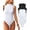 Black,white, variant on Women's 2 Piece Bodysuits Sexy Ribbed Sleeveless High Neck Tank Tops Bodysuits