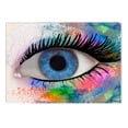 thumbnail image 1 of Startonight Canvas Wall Art Fashion Eye by Diana, Illuminated Abstract Colored Painting 5 Stars Gift 23.62 X 35.43 inch, 1 of 4