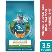 Purina One +Plus Indoor Advantage With Real Salmon No. 1 Ingredient, High Protein Dry Cat Food, 3.5 lb. Bag