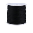 thumbnail image 1 of Cordon Noué Chinois en Nylon 100M x 0.8mm Macramé Fil Shamballa Noir, 1 of 14