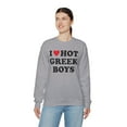 thumbnail image 7 of Greek Greece Wife Girlfriend Husband Sweatshirt Gifts Crew Neck Shirt Long, 7 of 7