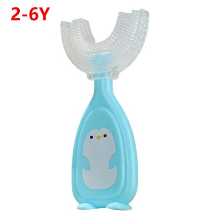 Baby Cute U-shaped Toothbrush Children 360 Degree Toothbrush Teethers Soft Silicone Child Baby Brush Teeth Oral Care Cleaning