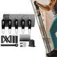 thumbnail image 4 of Juego de bandas de resistencia, juego de bandas elásticas con anclaje para puerta, bolsa de transporte, elásticas para el hogar Juego de 18 piezas de 150 libras., 4 of 9