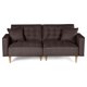 thumbnail image 3 of Sofá Cama Makora Maxim Chocolate Lino 3 Posiciones con Soft Foam Reclinable, 3 of 9