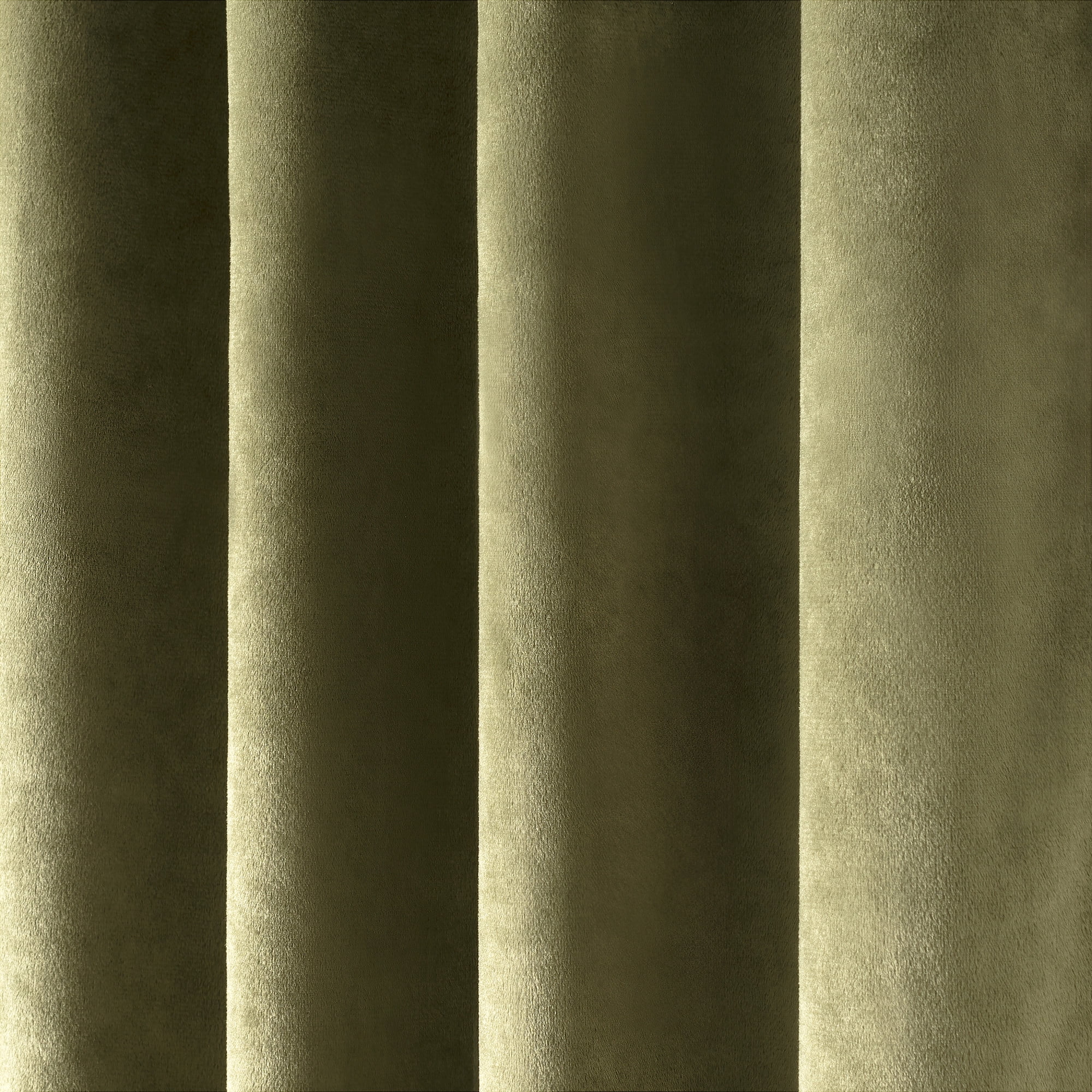 Martha Stewart Martha’s Velvet Curtain Panel Pair Green, Pole Top, Back Tab, Room Darkening, Lined, Indoor, Adult, 2 Piece Set, 50" x 84"