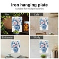 thumbnail image 4 of JEUXUS Iron Art Wall Hanging 8*12in Flowers 8x12in, 4 of 7