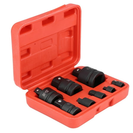 

Tebru Socket Adapter 8pc Socket Convertor Adaptor Reducer Converter Adapter Set 1/4 3/8 1/2 3/4 1 Socket Convertor